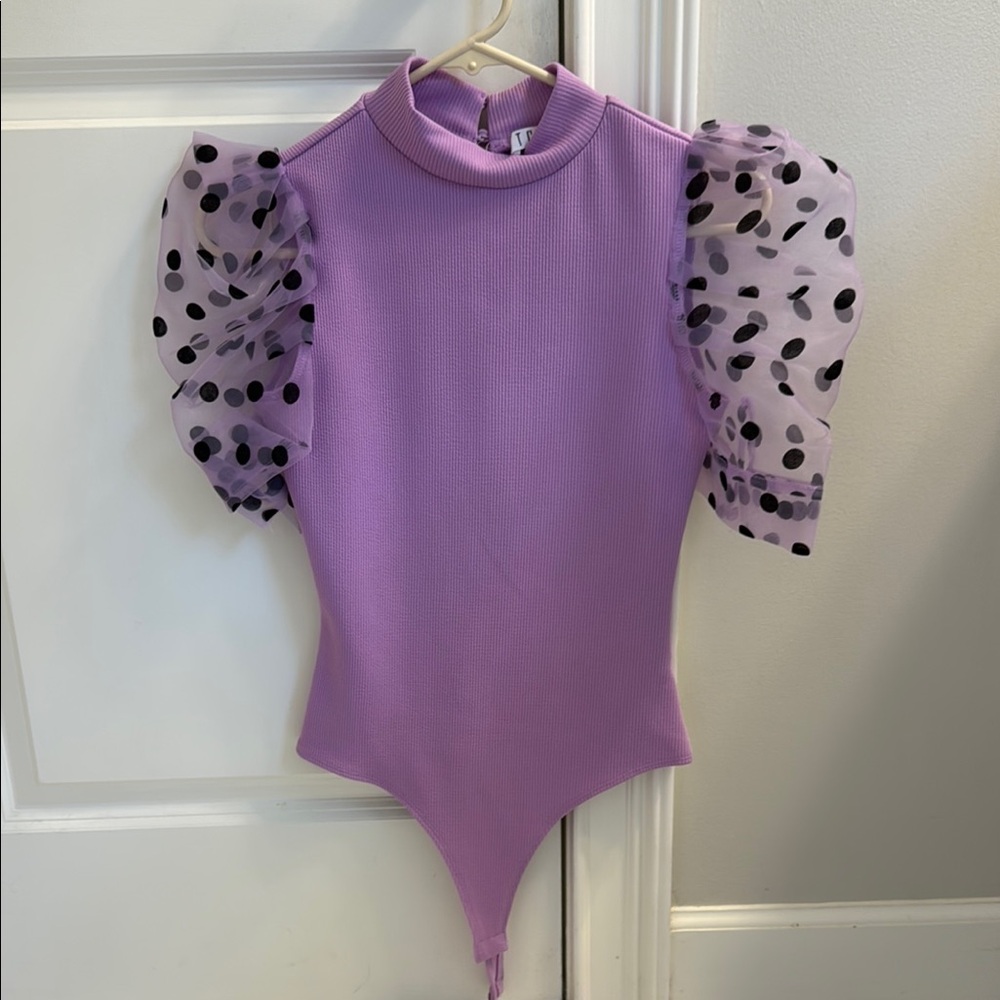 TCEC Lavender Ribbed Top - Picture 1 of 4